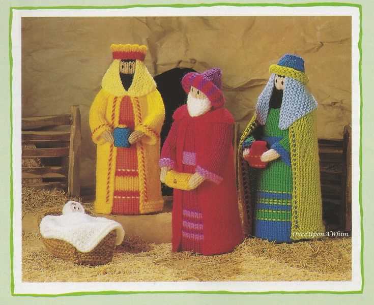 Knitted nativity set pattern free