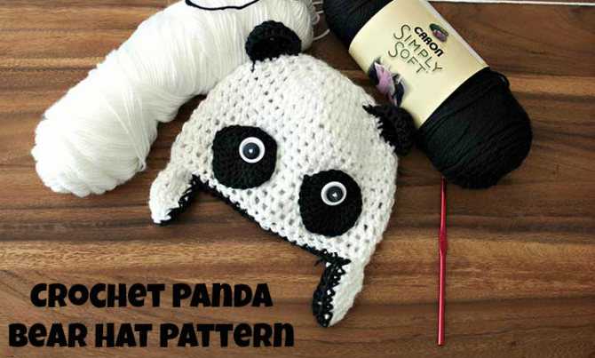 Knitted panda hat pattern free