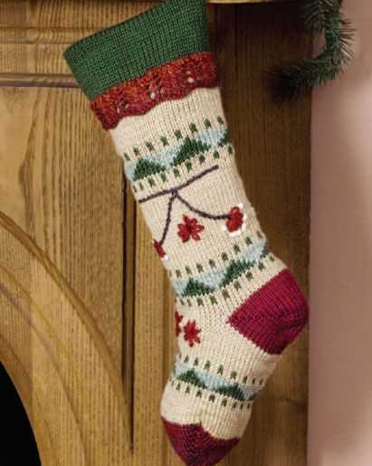 Knitted patterns for christmas stockings