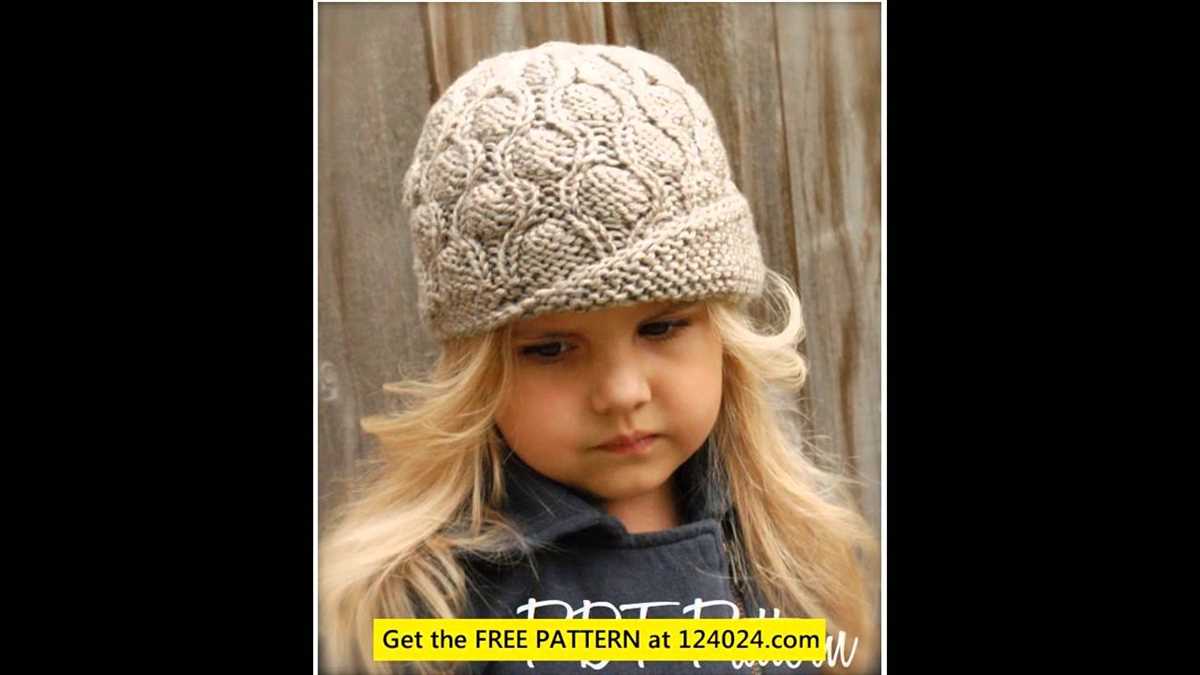 Knitted pigtail hat pattern