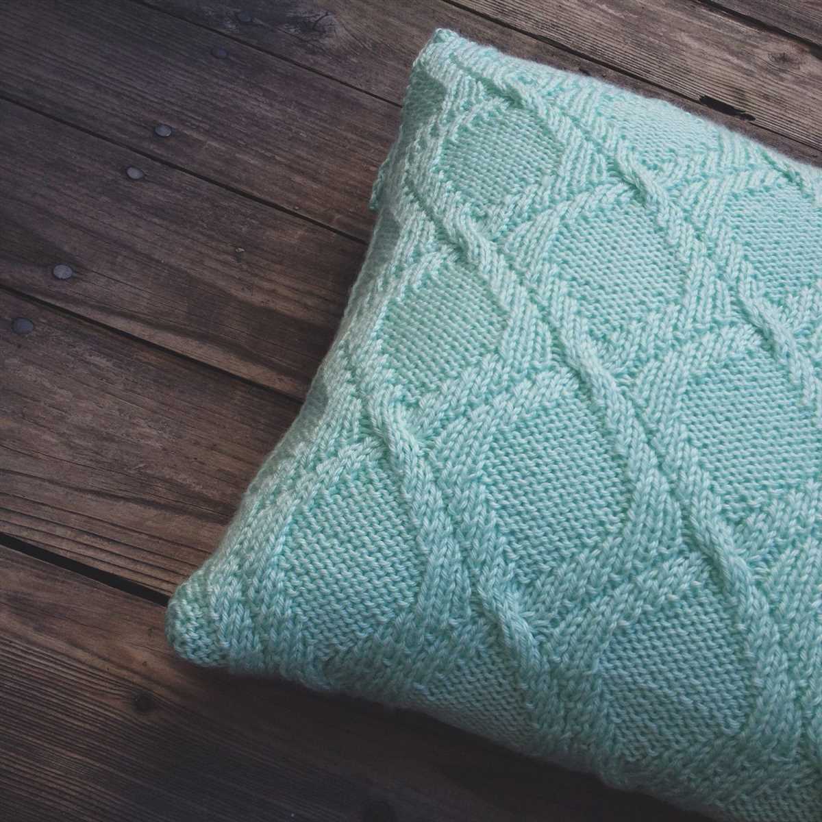 Knitted pillowcase pattern