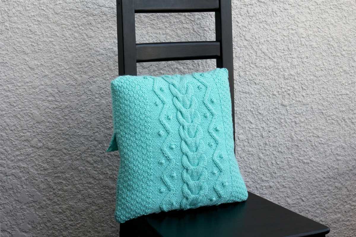 Knitted pillowcase pattern