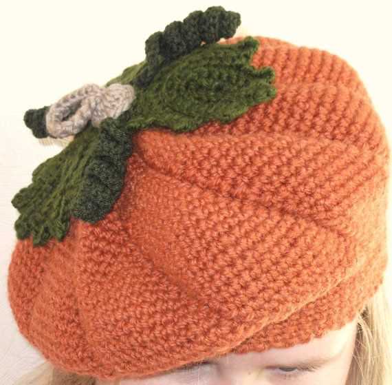 Knitted pumpkin hat pattern