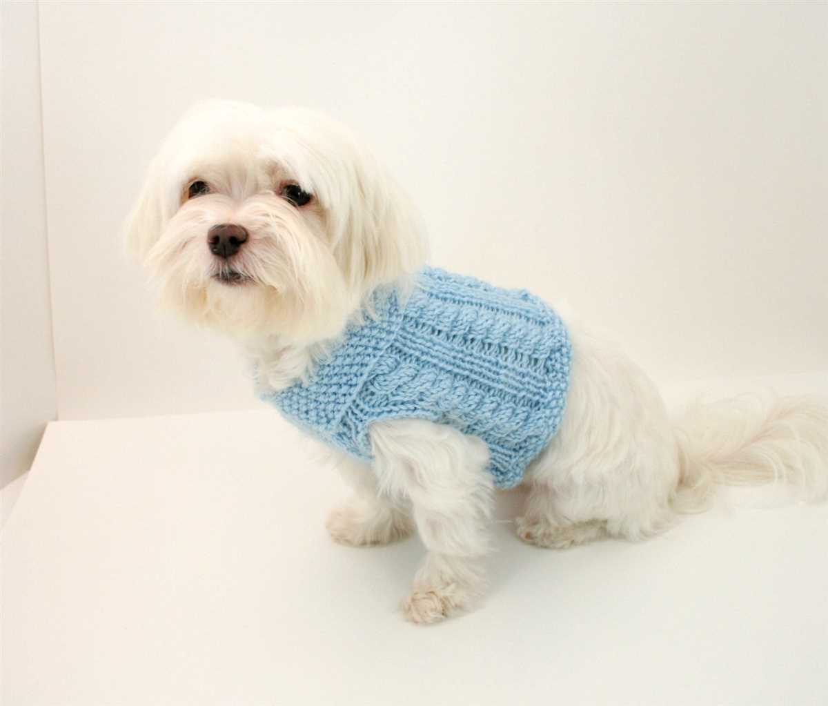 Knitted puppy sweater pattern