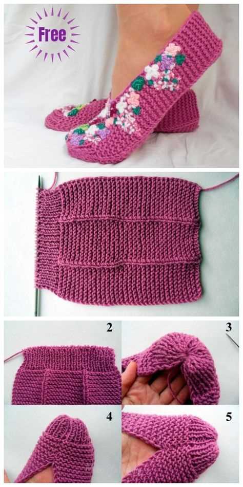 Knitted slipper patterns free