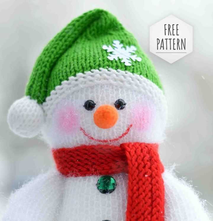 Knitted snowball pattern free