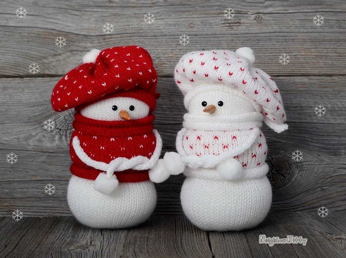 Knitted snowman ornament patterns