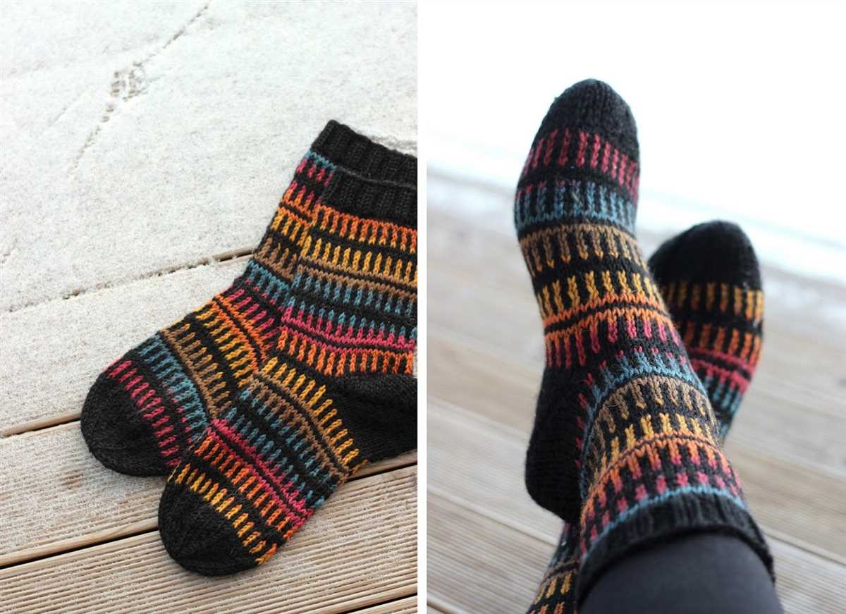 Knitted socks pattern free