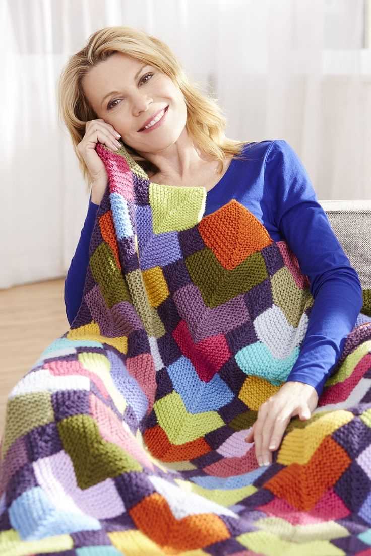 Knitted squares blanket pattern free