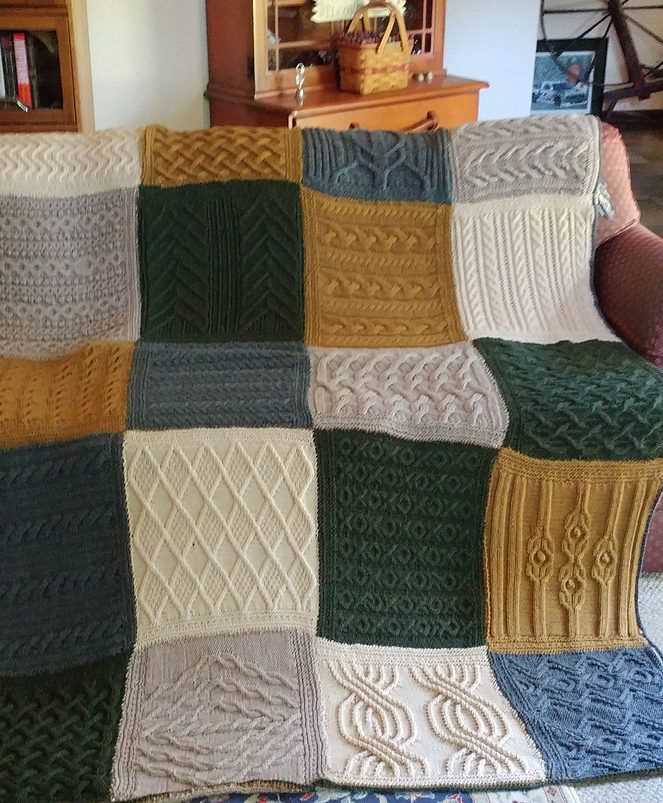 Knitted squares patterns free