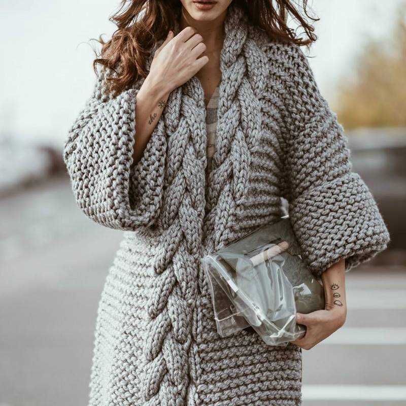 Knitted sweater coat pattern free