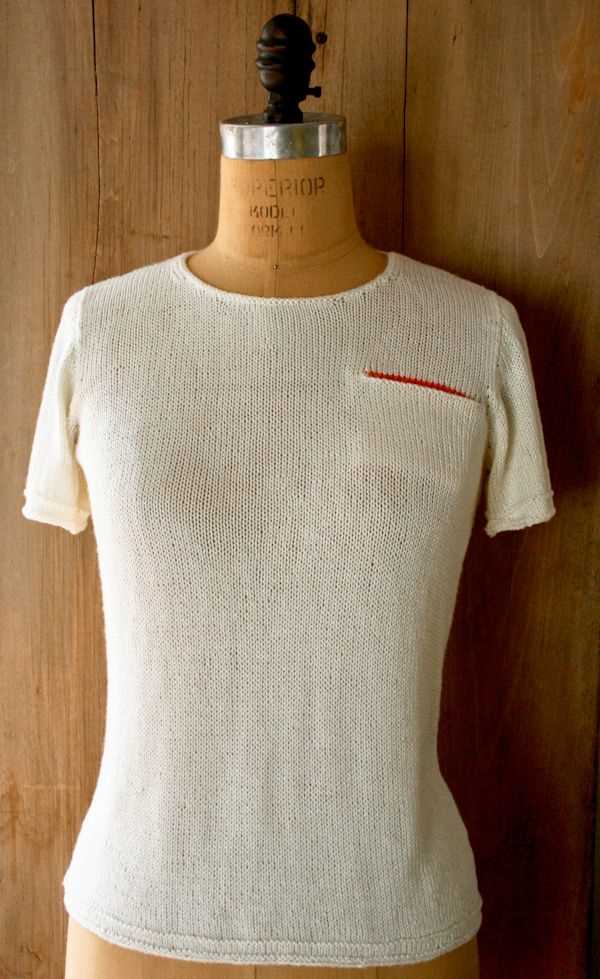 Knitted t-shirt pattern