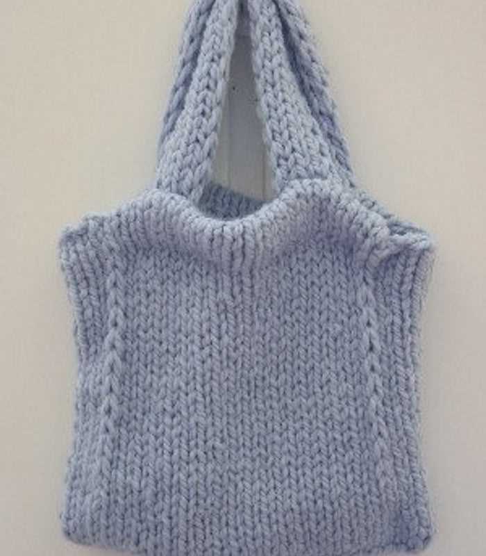 Knitted tote bag pattern free