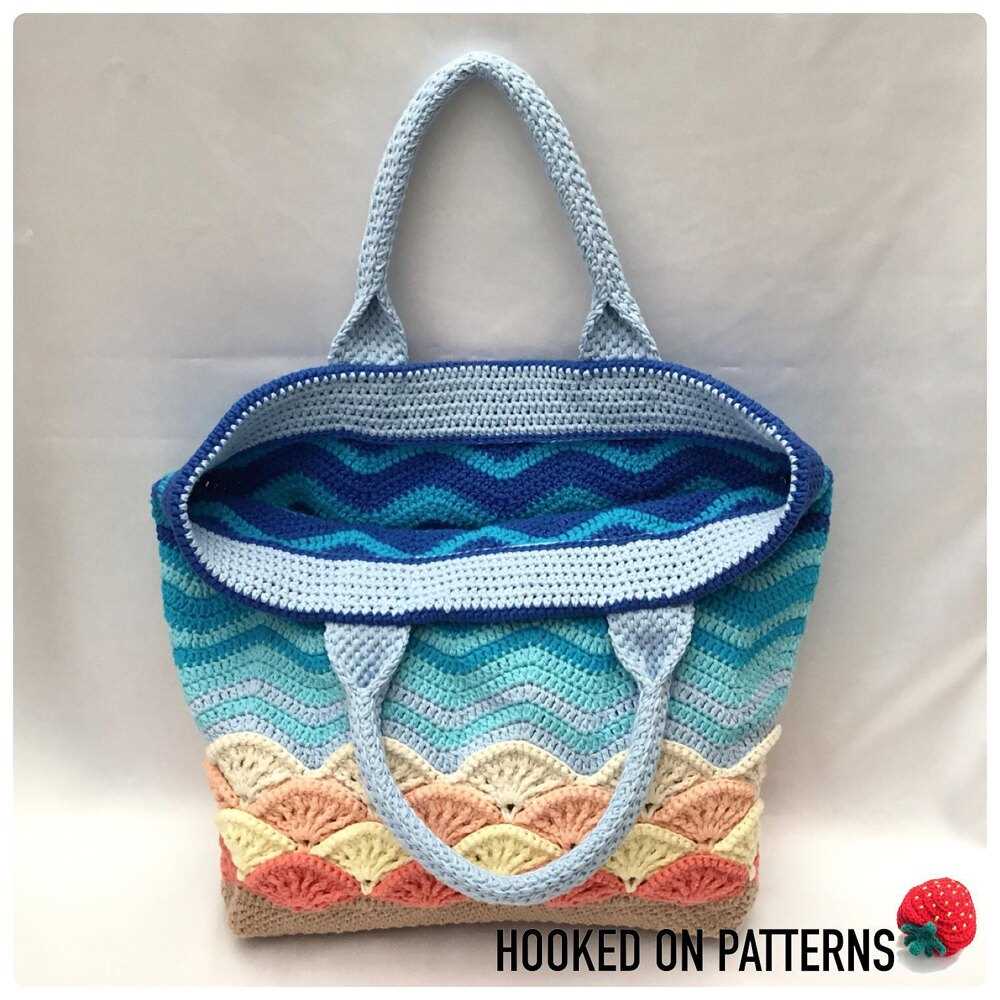 Knitted beach bag pattern
