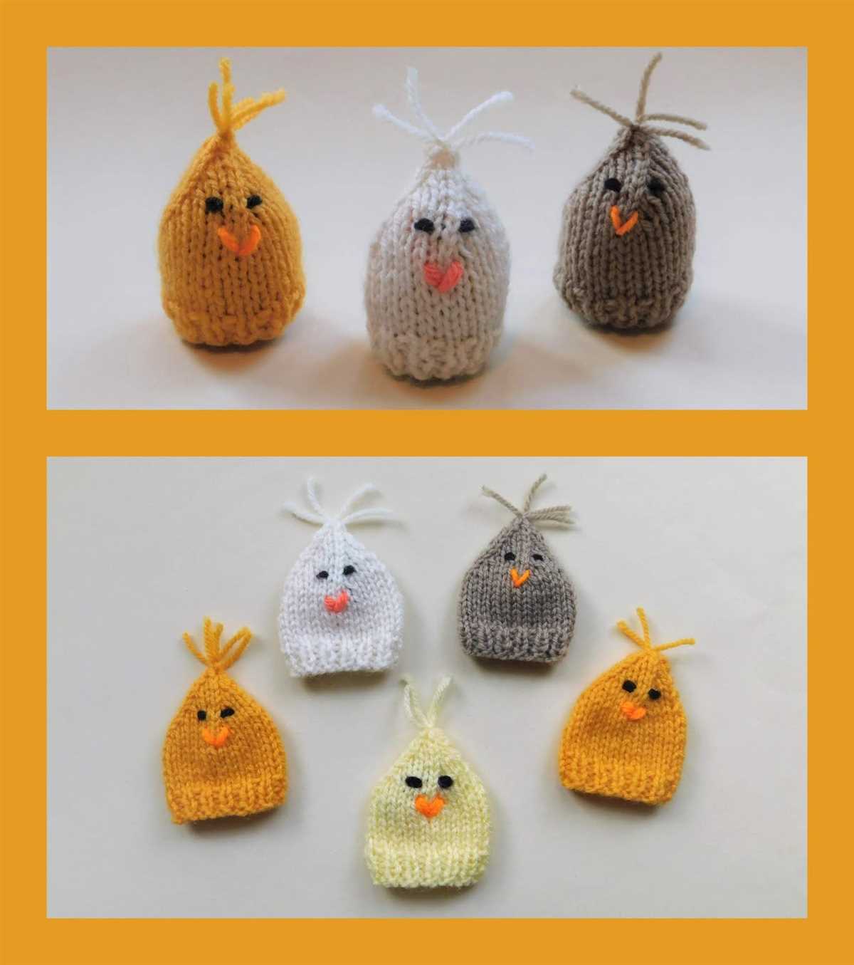 Knitted bunny egg cosy pattern
