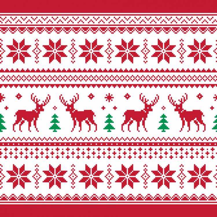 Knitted christmas ornament pattern
