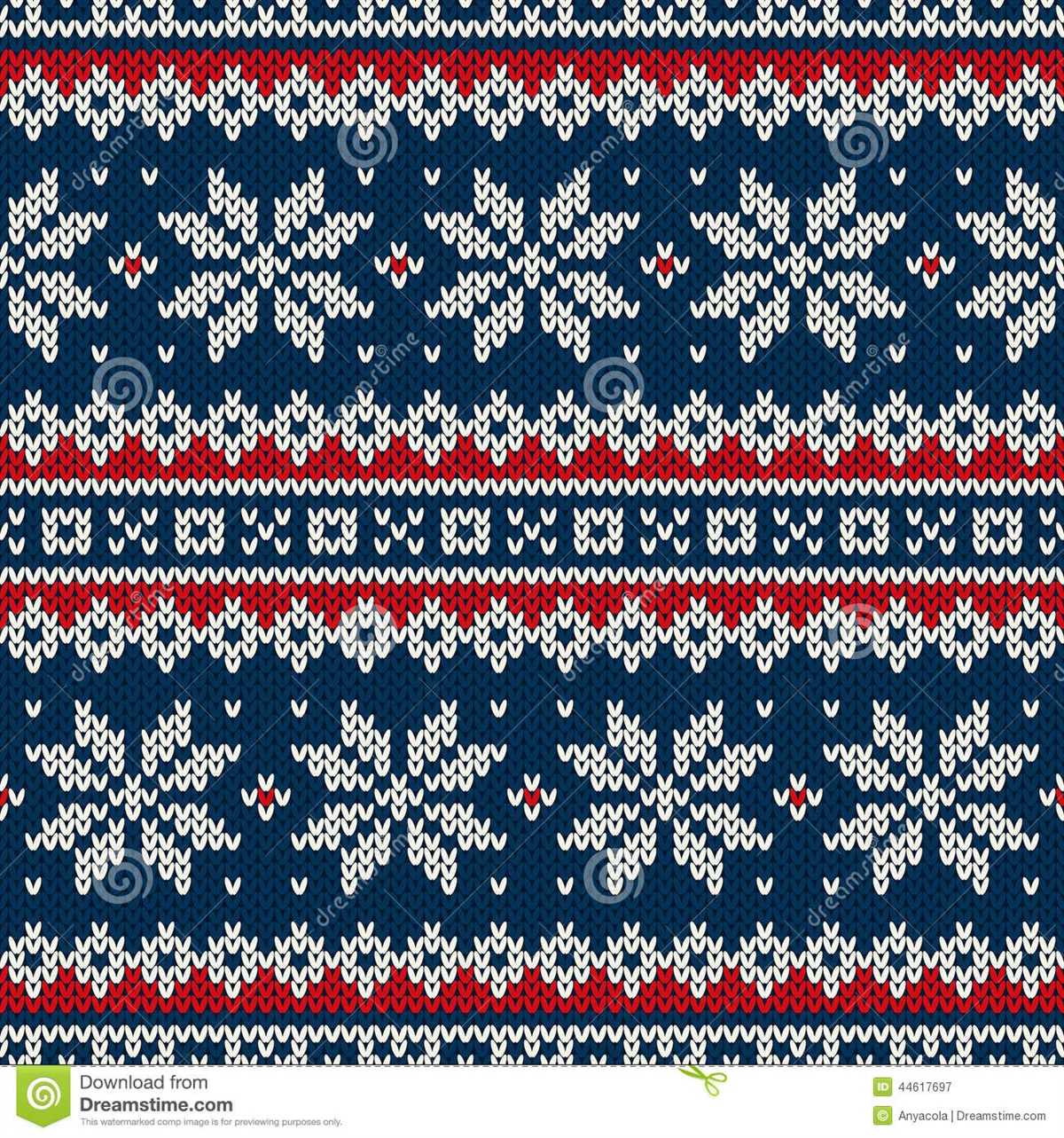 Knitted christmas ornament pattern