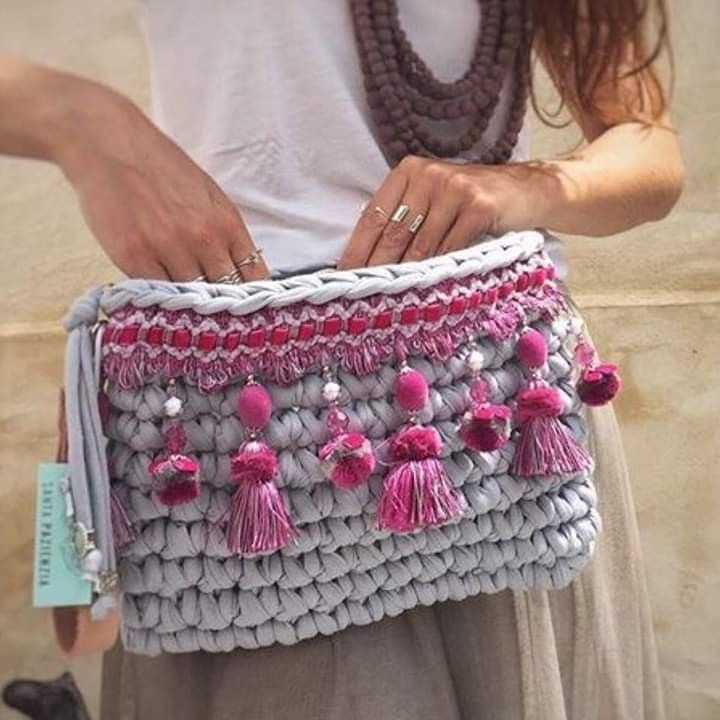 Knitted clutch bag pattern