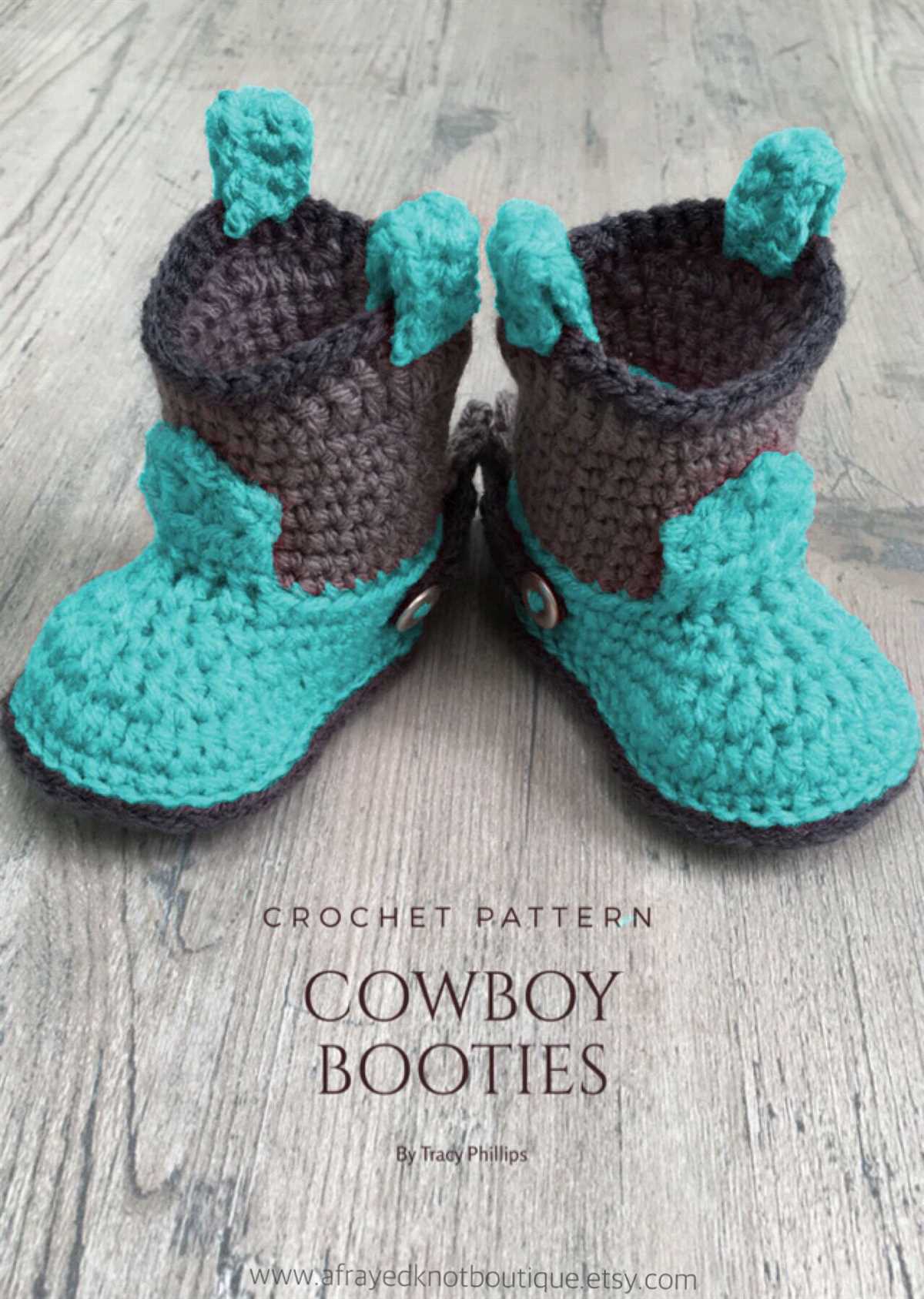 Knitted cowboy booties pattern free