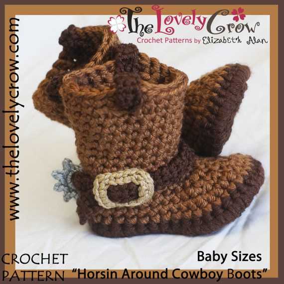 Knitted cowboy booties pattern free
