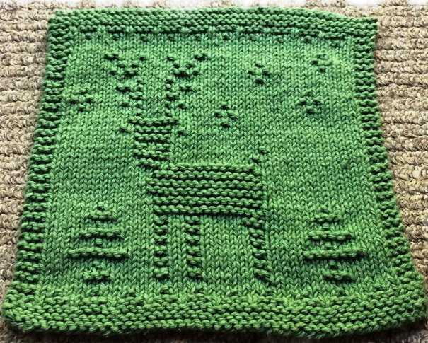 Knitted dish cloths pattern