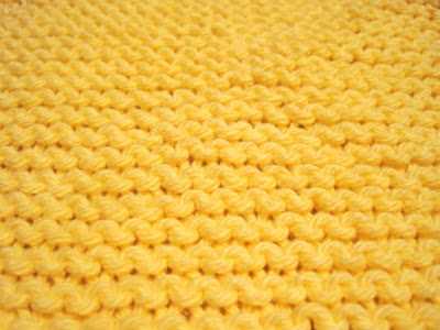 Knitted dish rag pattern