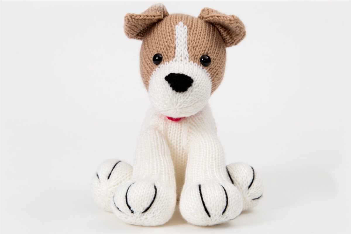 Knitted dog pattern