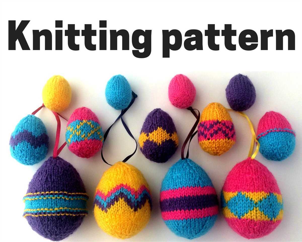 Knitted egg covers pattern free