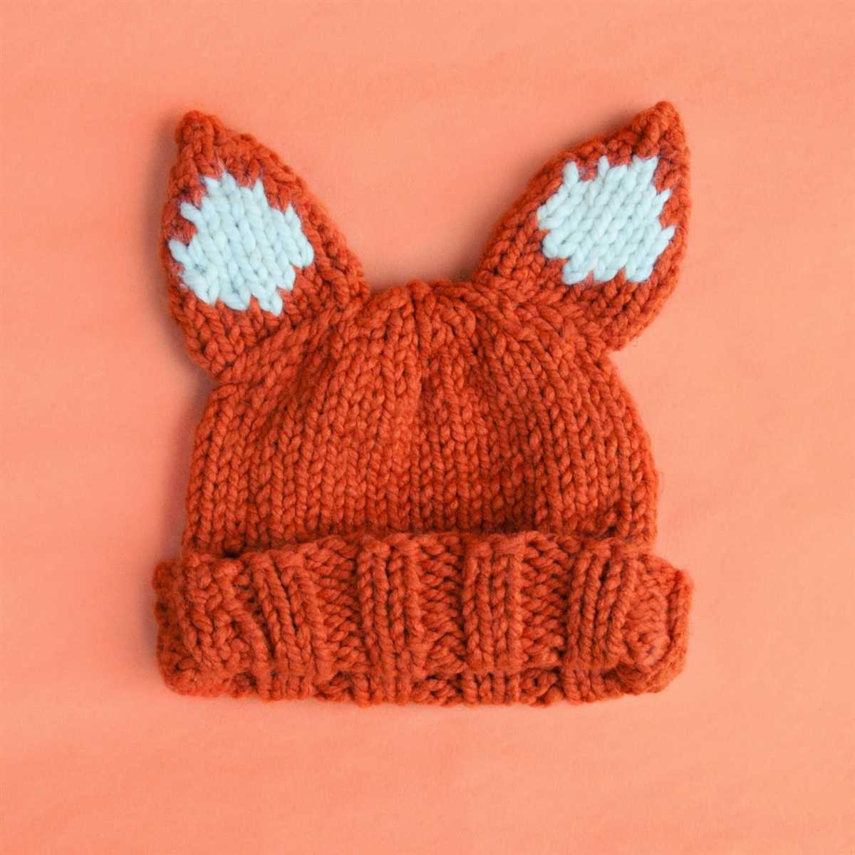 Knitted fox hat pattern free