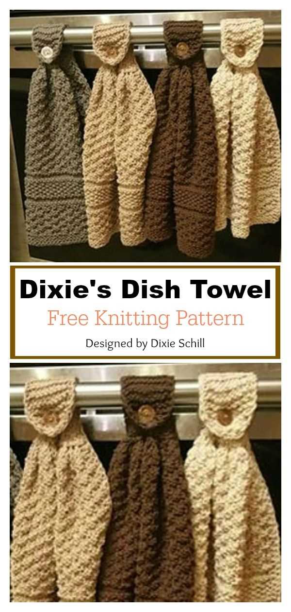 Step-by-Step Guide to Making a Knitted Hanging Dish Towel Knitted hanging dish towel pattern