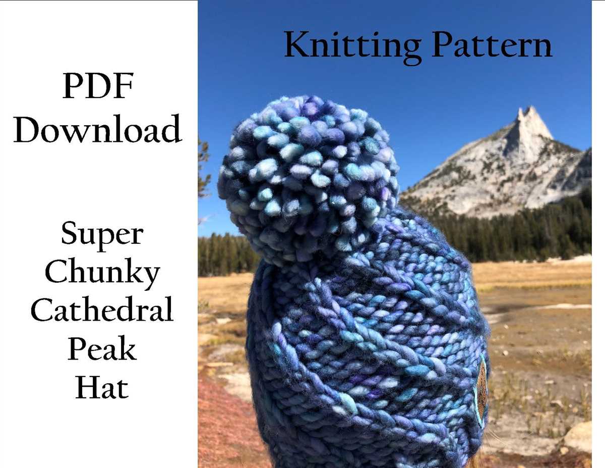 Knitted hat patterns using chunky yarn