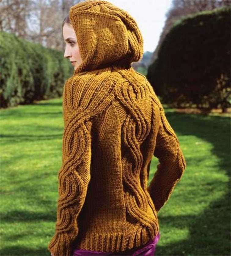 Knitted hoodie pattern women's free