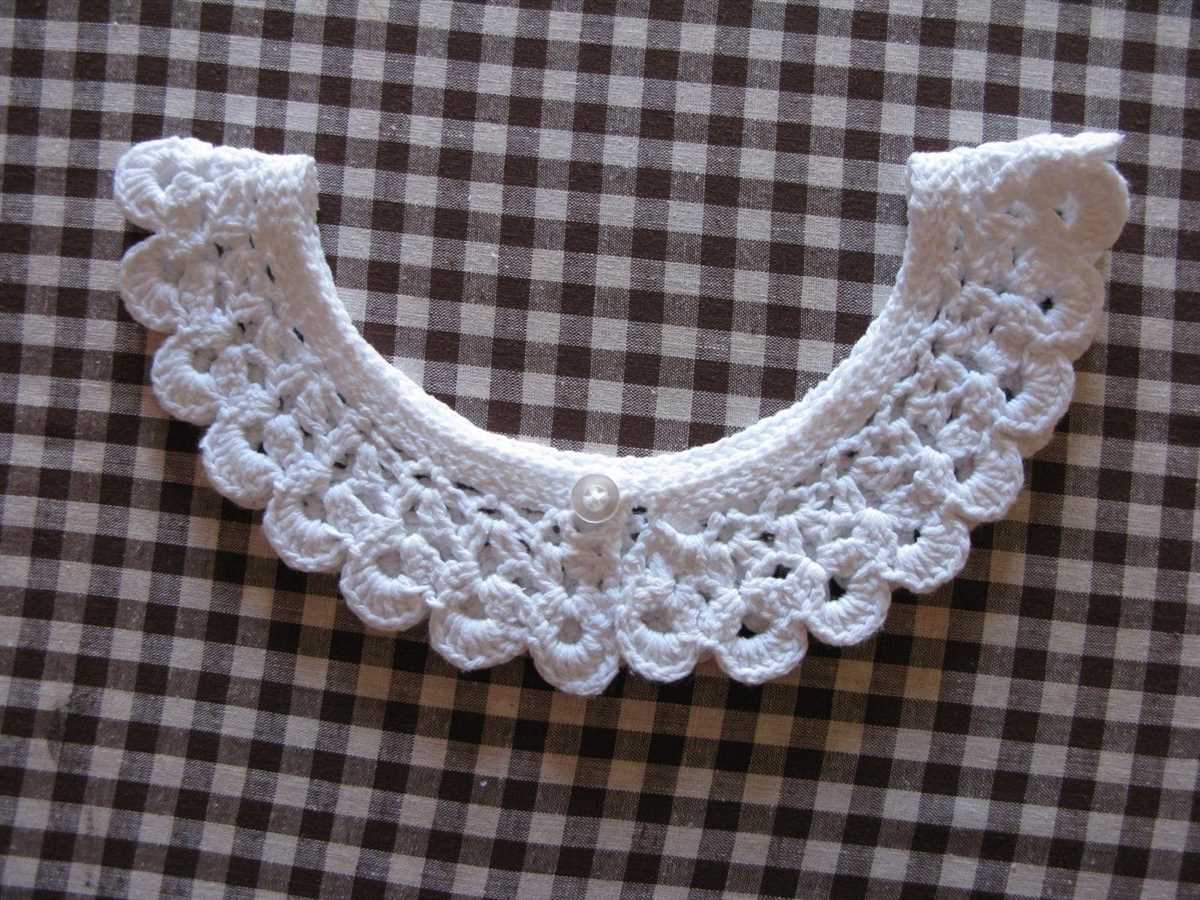 Knitted lace collar pattern