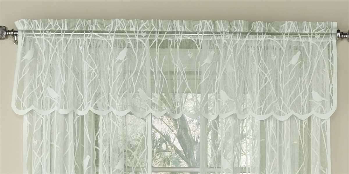 Knitted lace curtain patterns