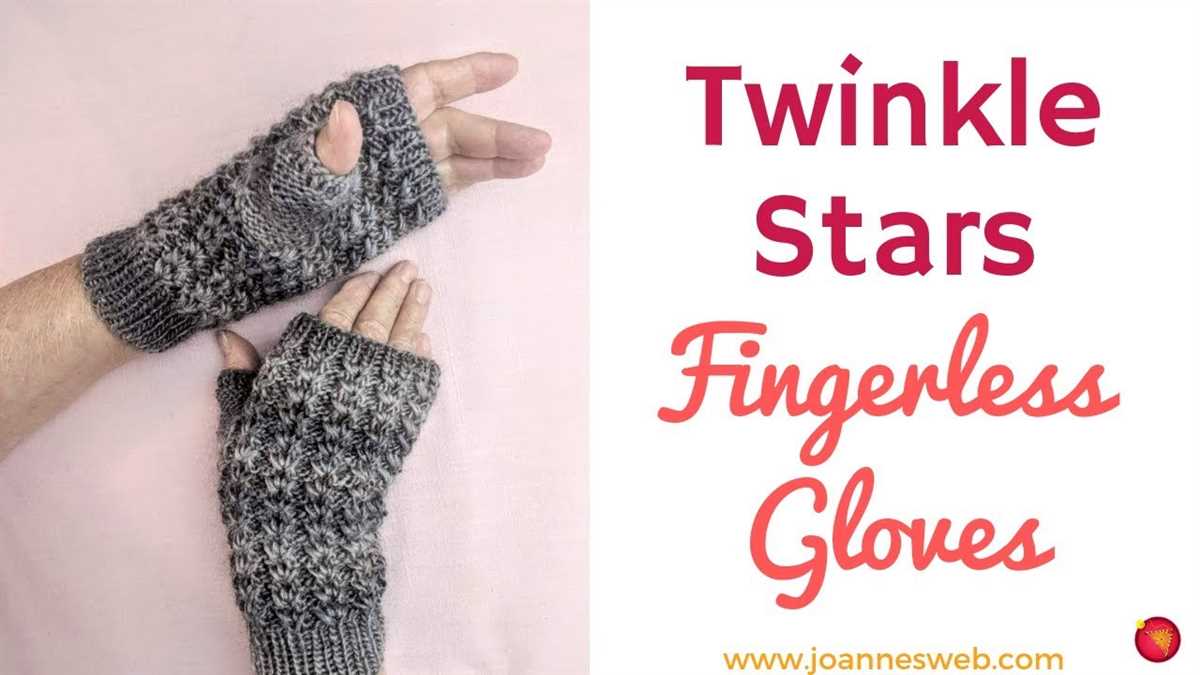 Knitted lace fingerless glove pattern