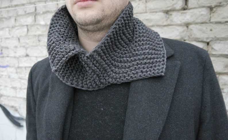 Knitted mens cowl pattern