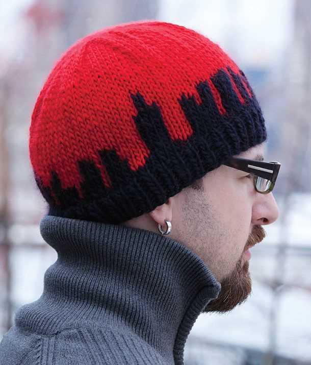Knitted mens hat pattern