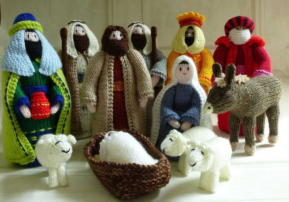 Knitted nativity set pattern free