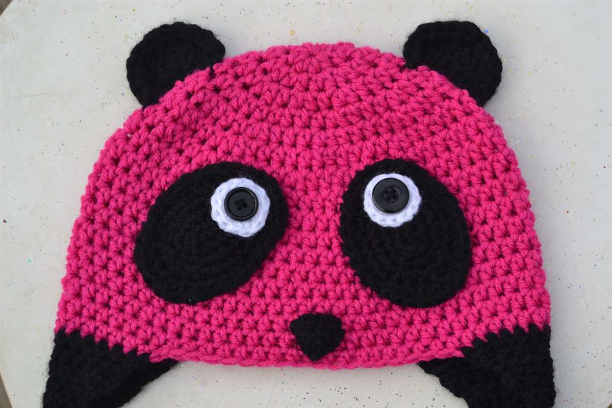 Knitted panda hat pattern free