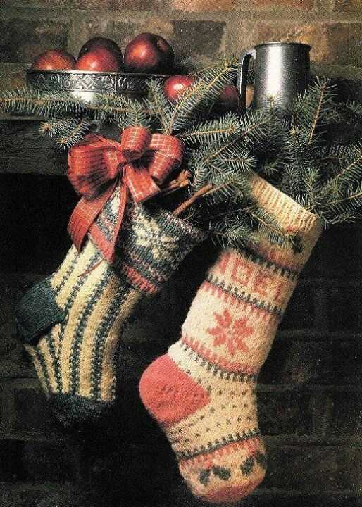 Knitted patterns for christmas stockings