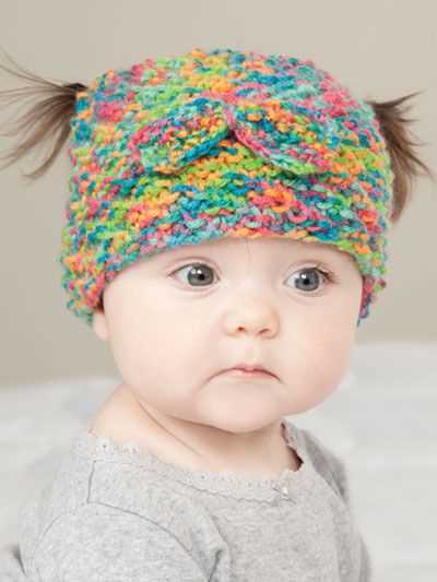 Knitted pigtail hat pattern