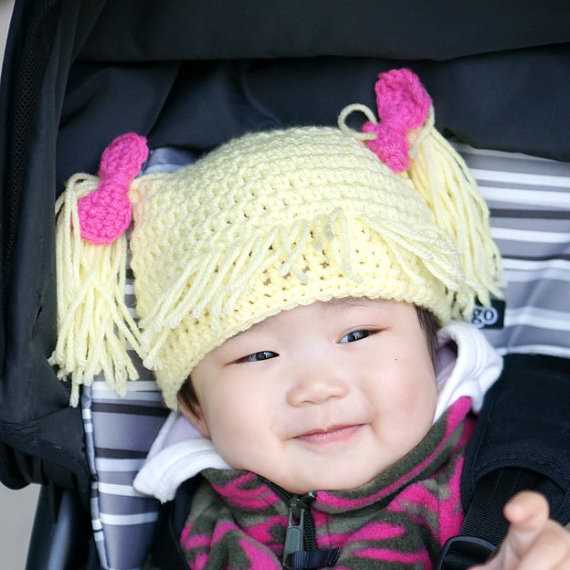Knitted pigtail hat pattern