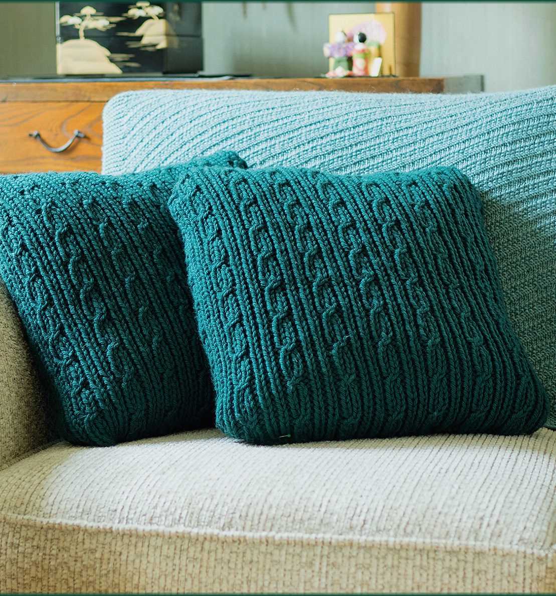 Knitted pillowcase pattern