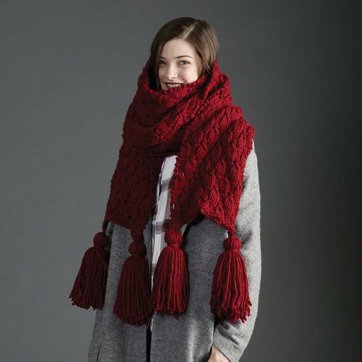 Knitted pocket scarf pattern