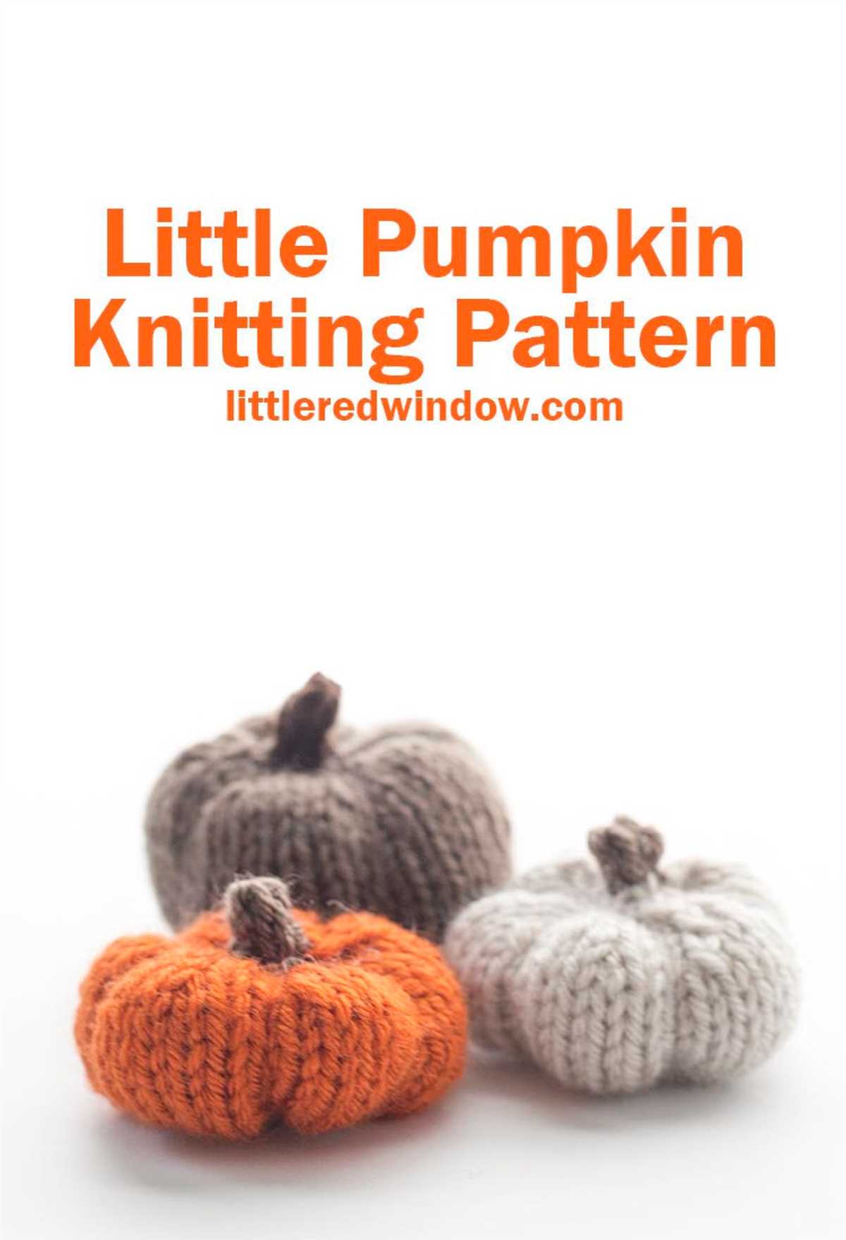 Knitted pumpkin leaf pattern