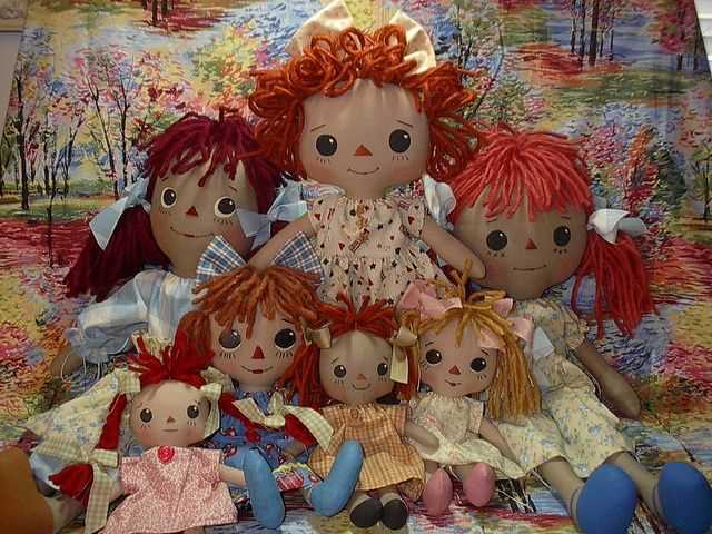 Knitted raggedy ann doll pattern