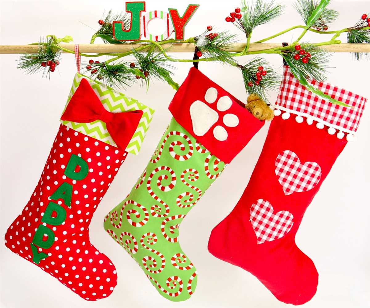 Knitted santa christmas stocking pattern