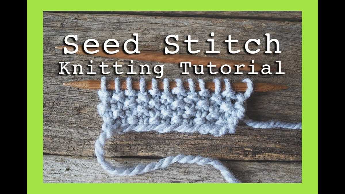 Knitted seed stitch hat pattern