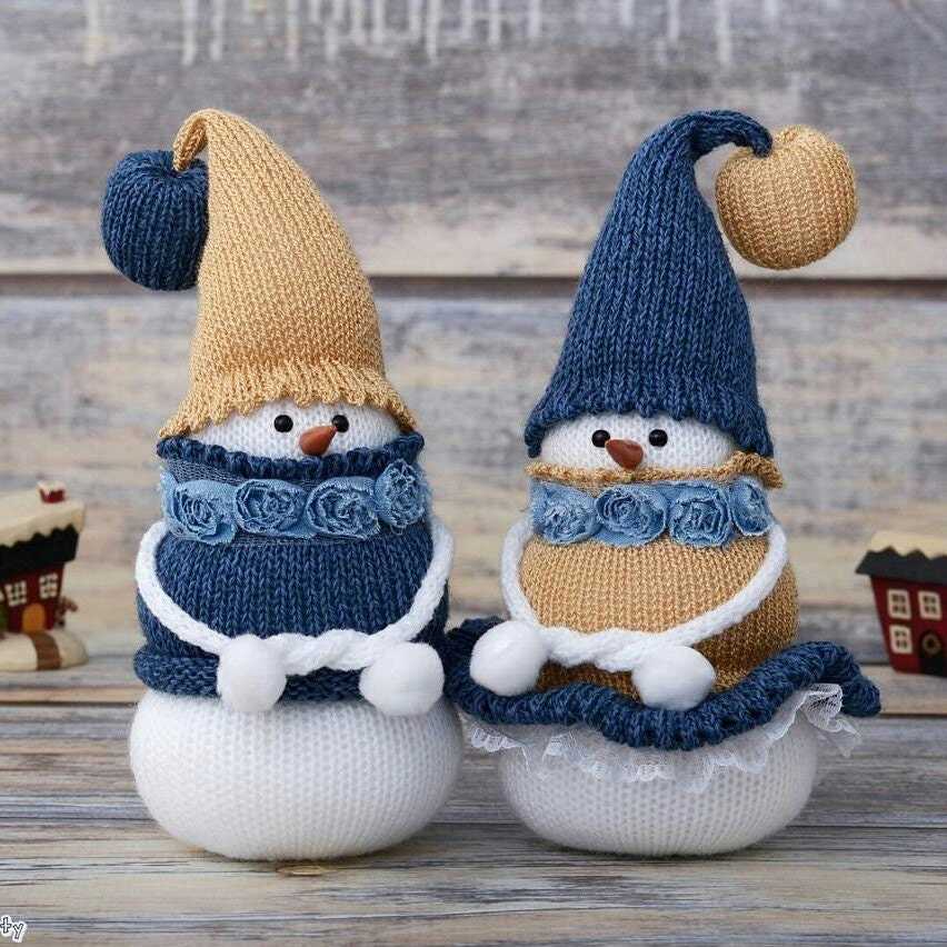 Knitted snowman ornament patterns