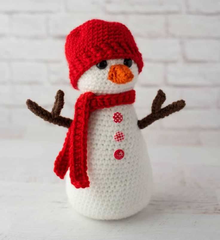 Knitted snowman pattern